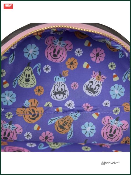 Loungefly Disney Minnie Mouse Pumpkin Mini Backpack Faux Leather Glow in the main image 4